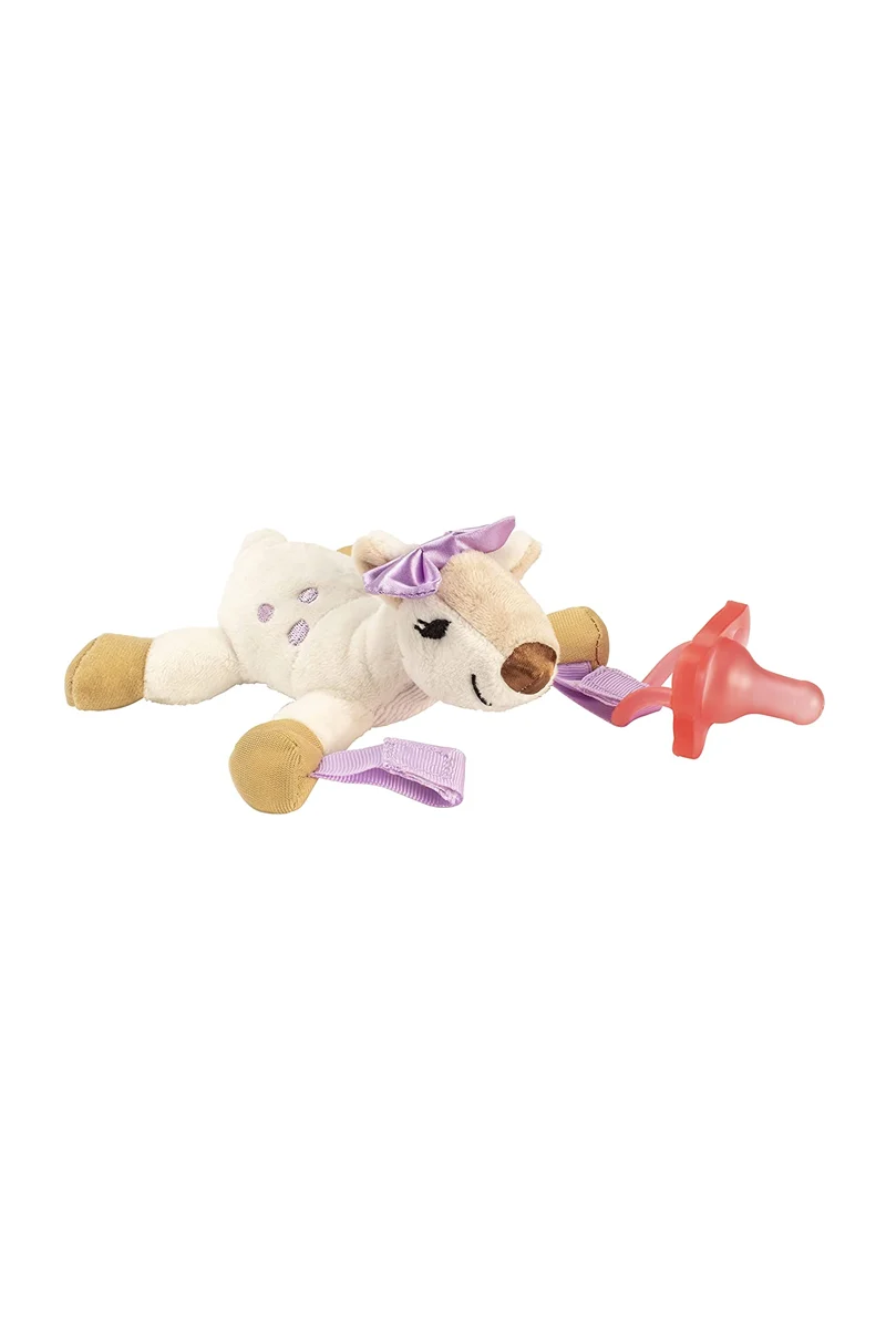 Dr. Brown's Deer Lovey with Pink One-Piece Pacifier