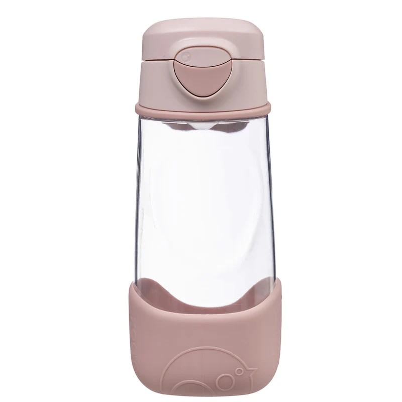 b.box Vattenflaska med pip 450ml, Rosa