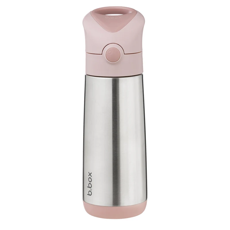 b.box Isolerad Sugrörsflaska 500ml, Rosa