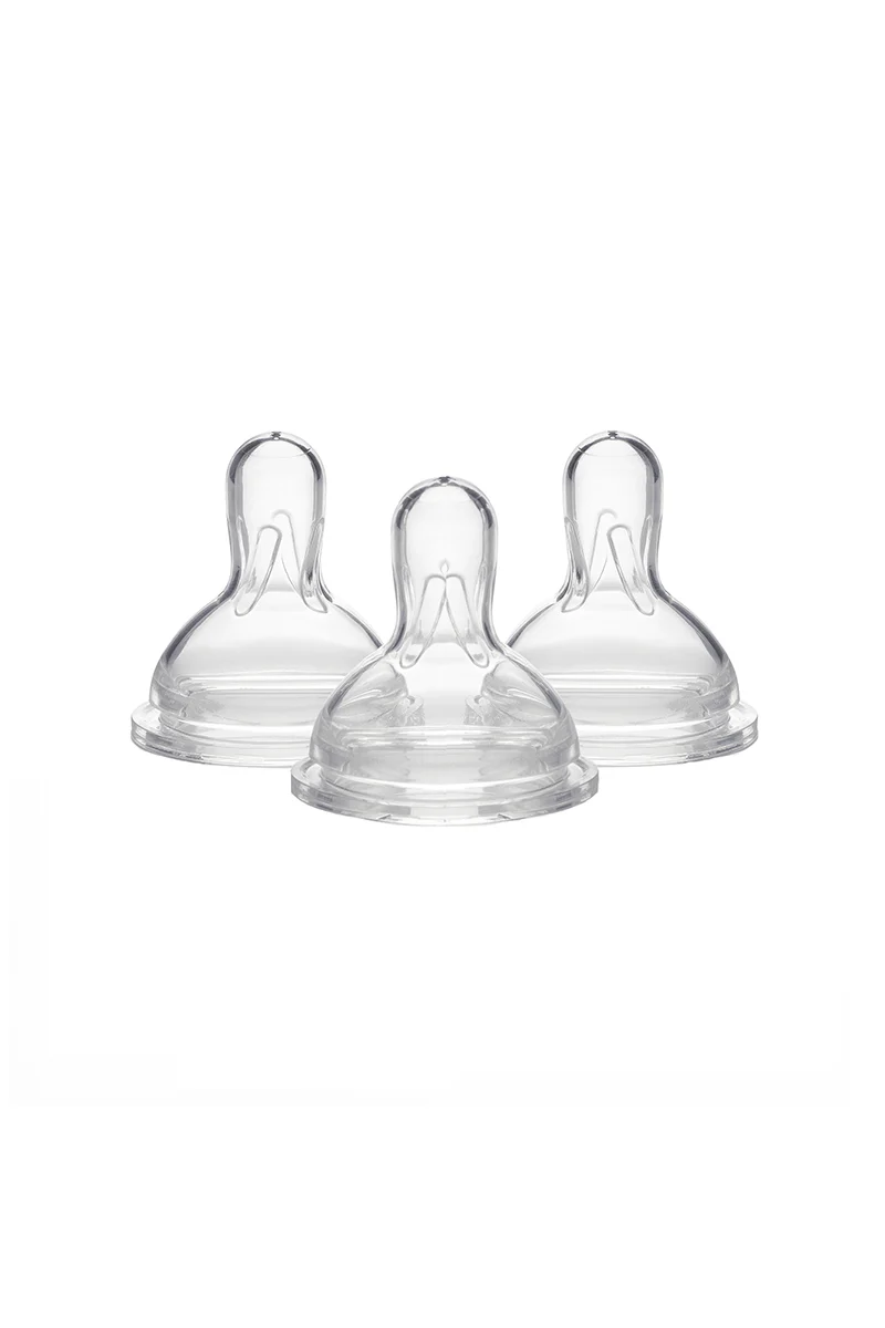 Medela Medium Flow Wide Base Nipples, 5-Pack