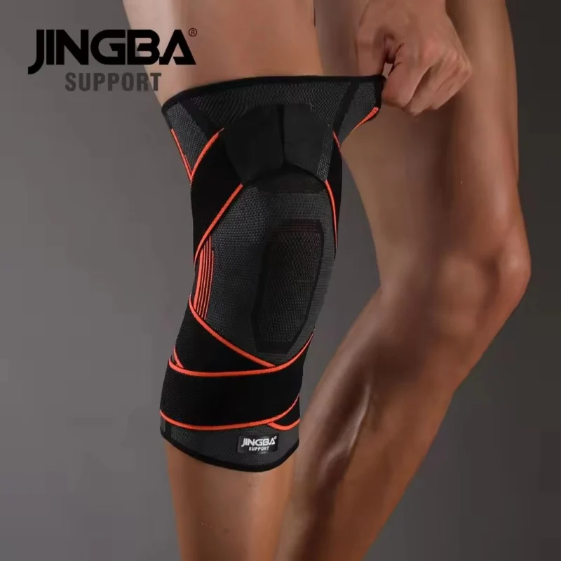 Knästöd Sport med kompression (Orange)