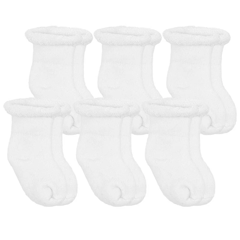 Kushies - Newborn Socks 6 Pk