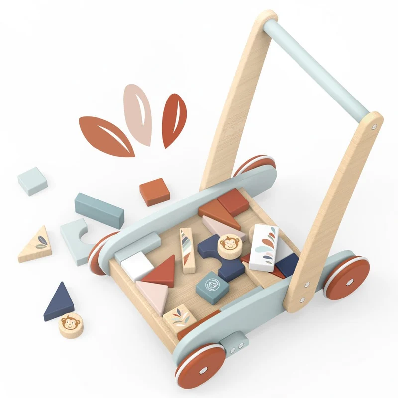 Speedy Monkey - Block Walker with 27 Wooden Blocks