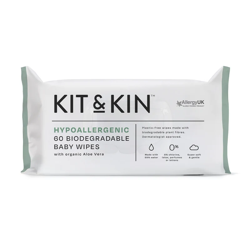 Kit & Kin Hyperallergena Våtservetter (60 st)