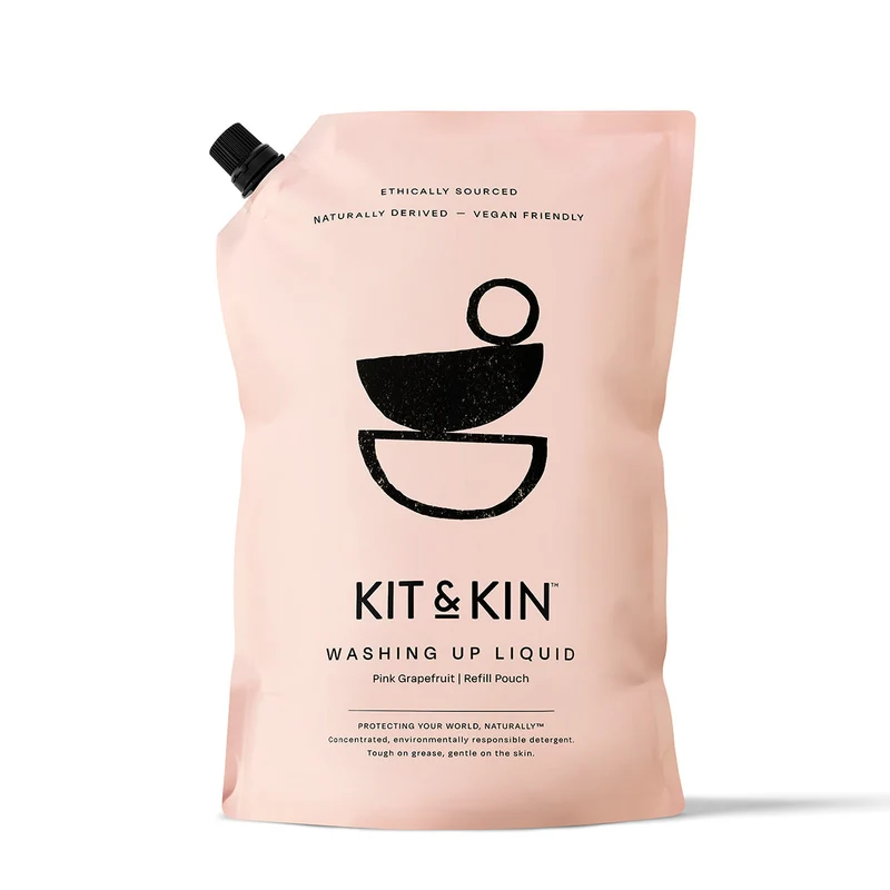 Kit & Kin Diskmedel Grapefrukt, Refill 1 liter
