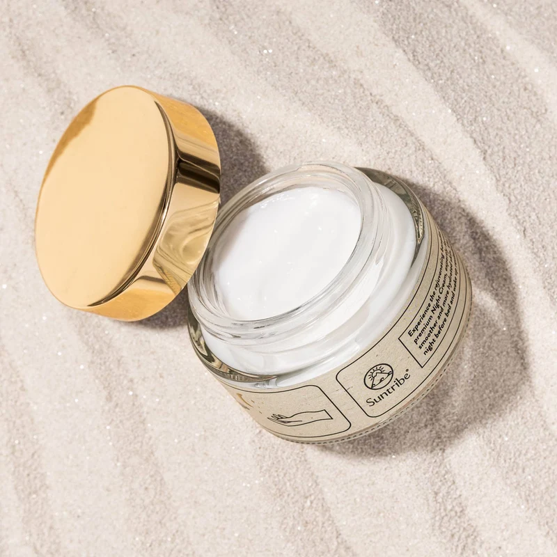 Suntribe Ekologisk Nattkräm med Hyaluronic Acid, Retinol & Niacinamide (50 ml)