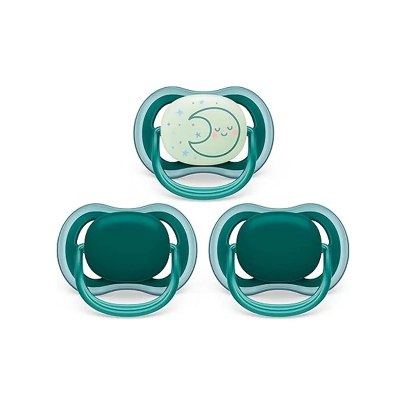 Philips AVENT Ultra Air Pacifier Night - 3 Pack - 6-18M Opal/Moon