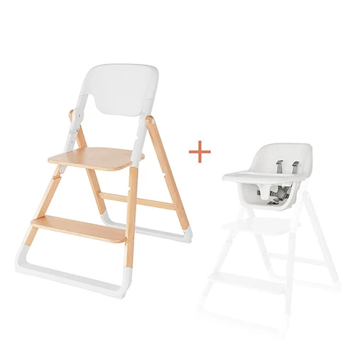 Ergobaby Evolve 2-i-1 matstol med babyset, Natur