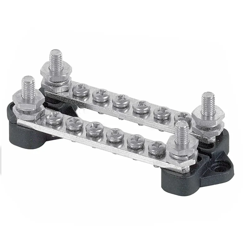 BEP Bus Bar Double 6x 4mm Screw Terminal 2x 6mm In