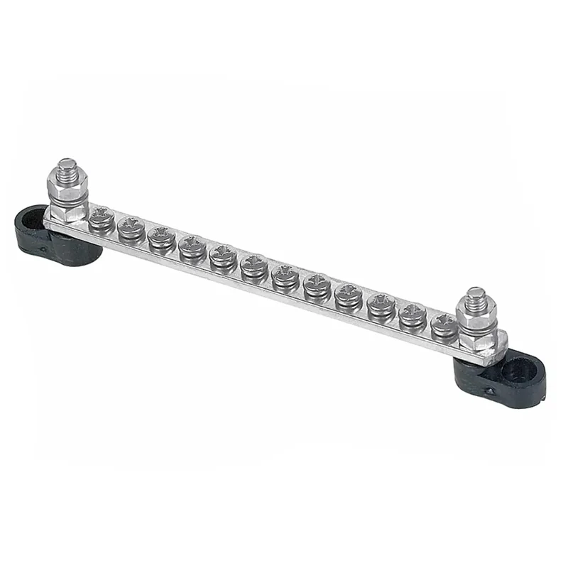 BEP Bus Bar Single 12x 4mm Screw Terminal 2x 6mm I