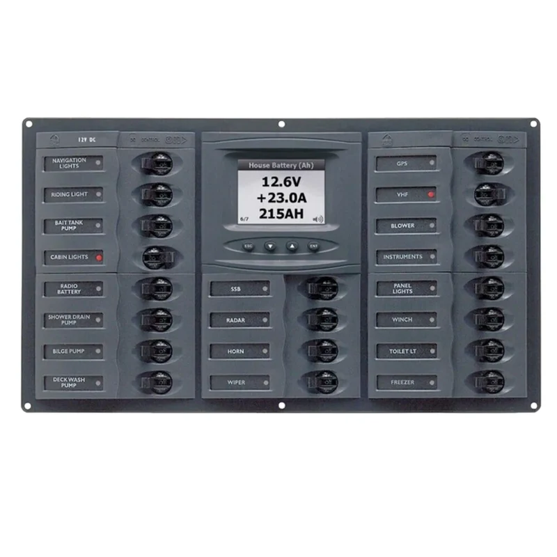 BEP Circuit Breaker Panel DC 12V 20x Single Pole 5