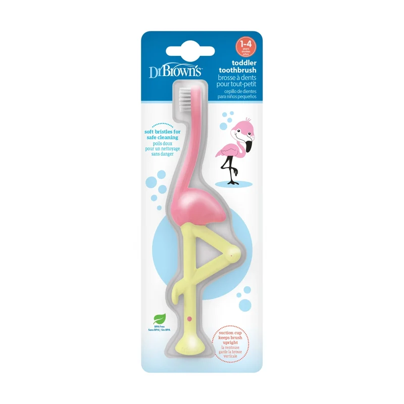 Dr. Brown's Toddler Toothbrush, Flamingo