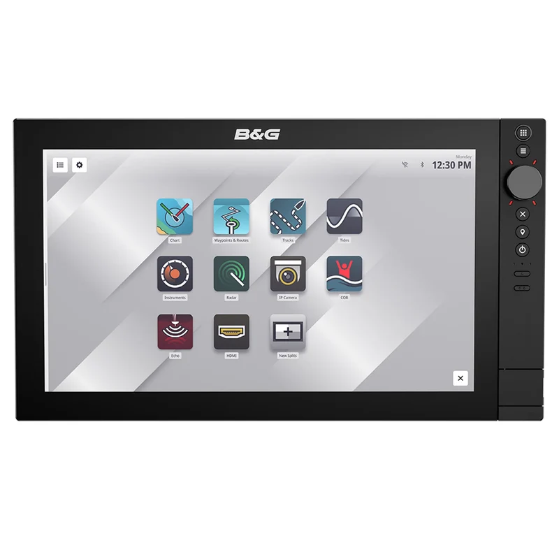 Zeus SR-16 MFD, World basemap. 16-inch SolarMAX™ high-definition display