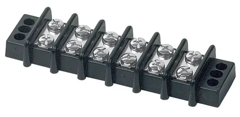 BEP Terminal Block 2x 6 Terminal Screws 6,3mm 30A