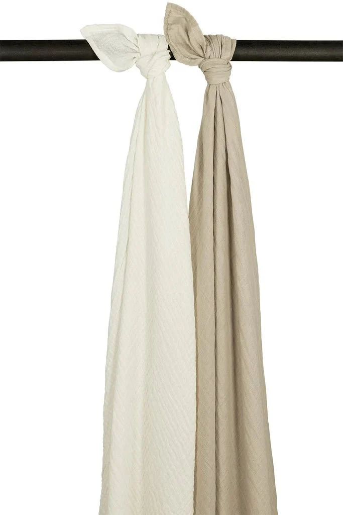 Meyco Baby Swaddle 2-pk pre-washed muslin