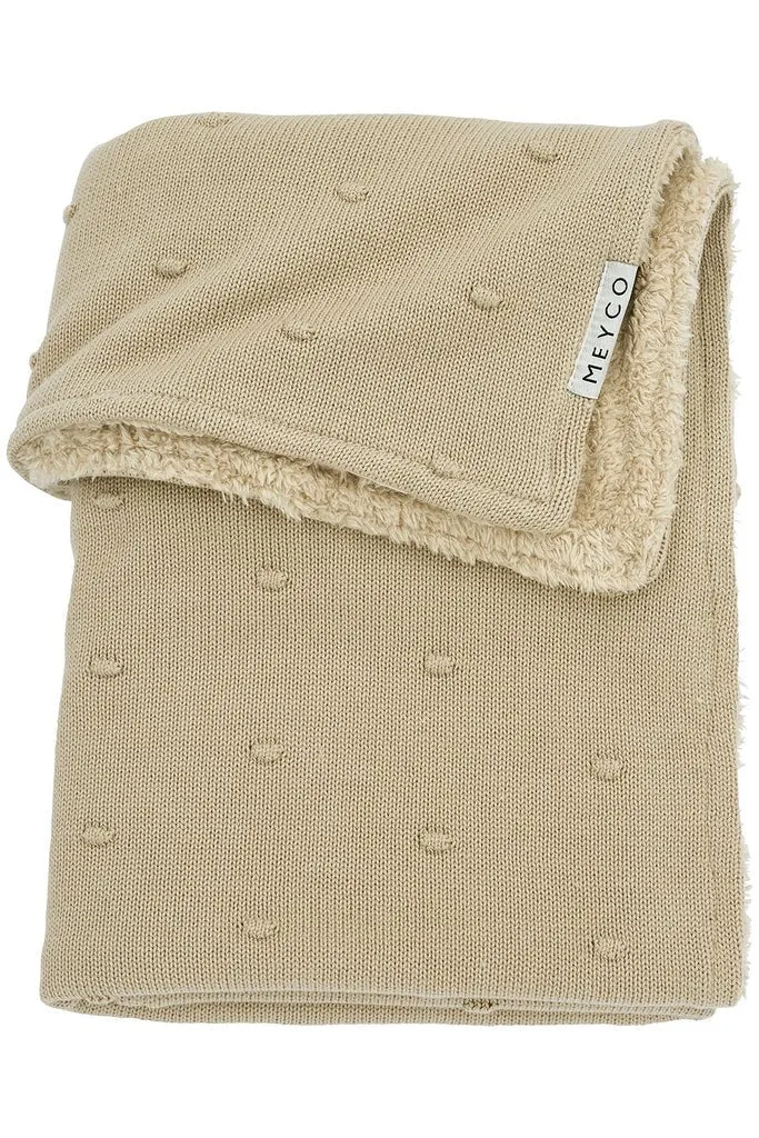 Meyco Baby - Mini Knots teddy crib bed blanket