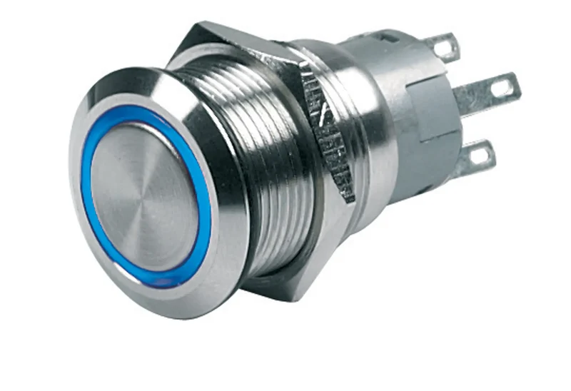 BEP Switch Push-Button On-Off 12V Blue