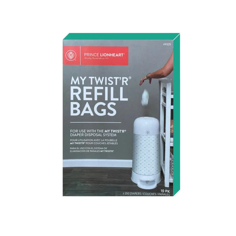 Prince Lionheart My Twist'r Diaper System refill bags- 10Pk