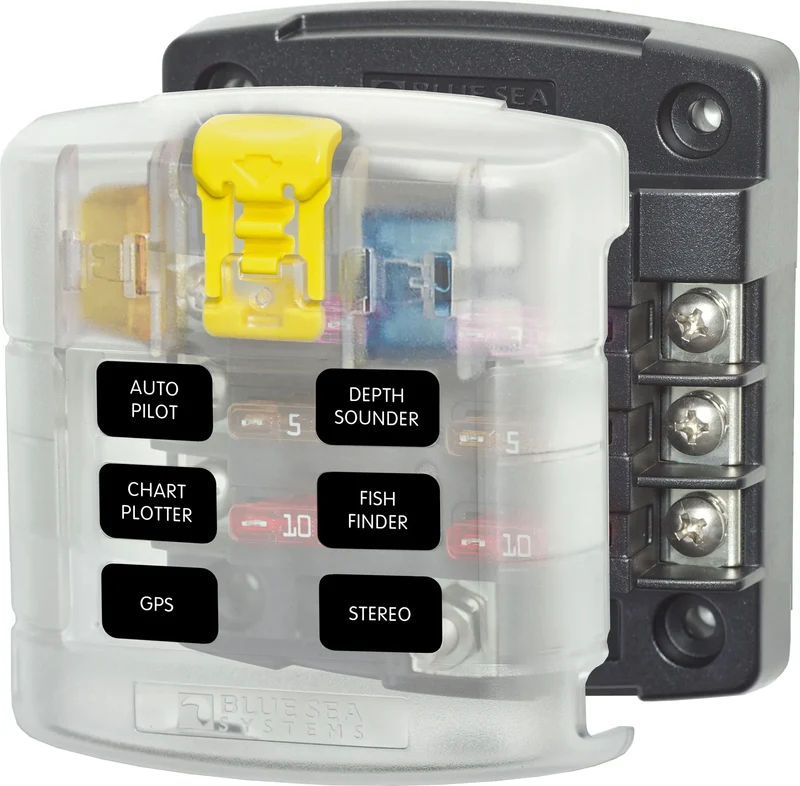 BSS Fuse Block ST-Blade 6 Circuits with Cover