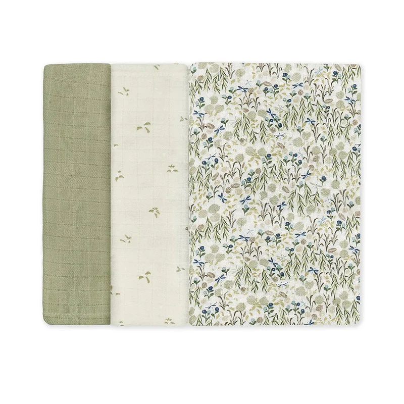 Avery Row Muslin Squares- Set of 3