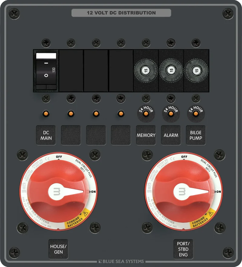 Triple Battery Bank Management Panel