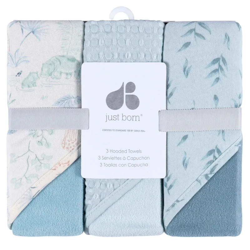 Just Born 3-Pack Hooded Towels | Macklem's Canada