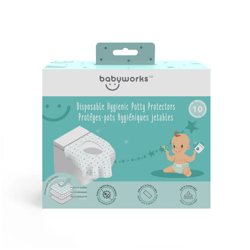 Baby Works - Disposable Hygienic Potty Protectors – 10pk
