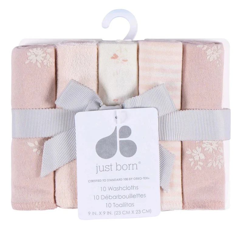 Just Born 10-Pack Washcloths