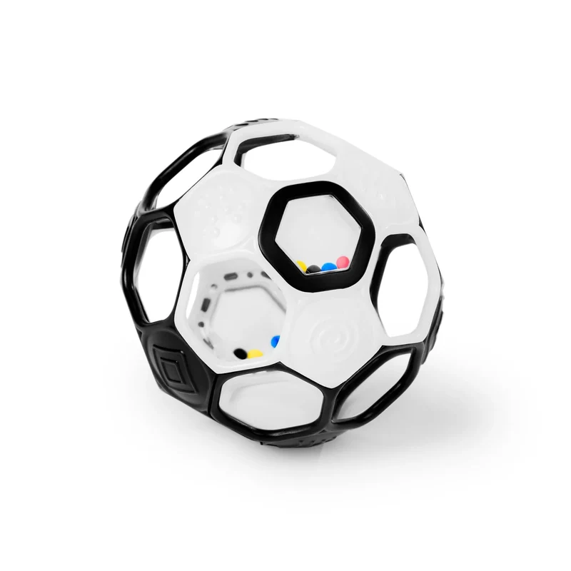 Bright Starts Grippin’ Goals Rattle Ball Black & White