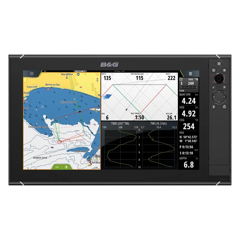 B&G ZEUS3S 16 MFD,WORLD BASEMAP