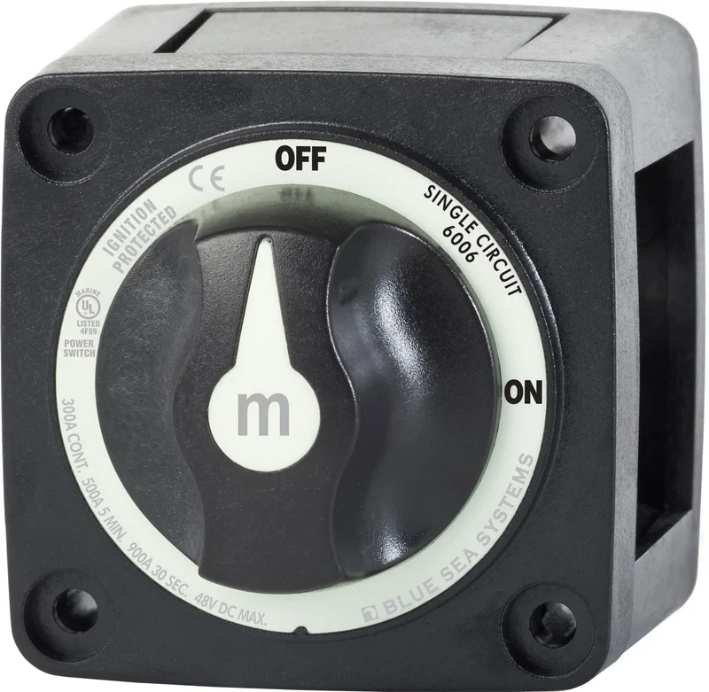 BSS Switch Battery m-Series ON/OFF With Knob Black (Bulk)