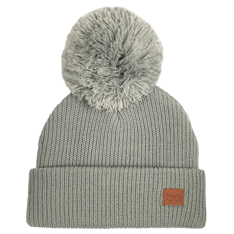 Babyfied Apparel - PomPom Toque Light Grey