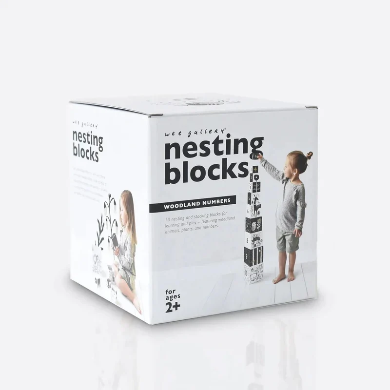 Wee Gallery - Nesting Blocks Woodland Numbers