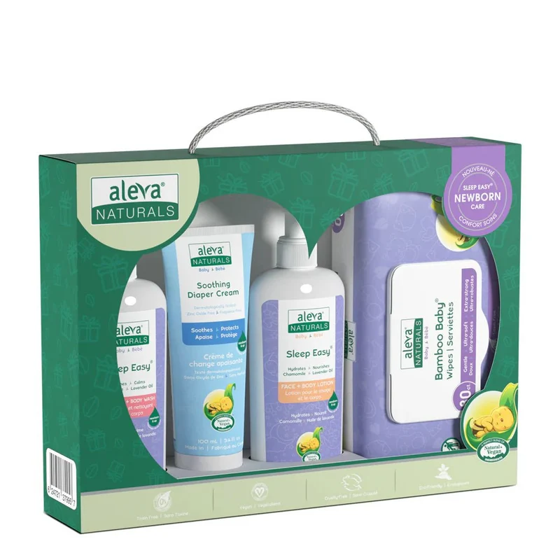 aleva NATURALS - Newborn Sleep Easy Care Set