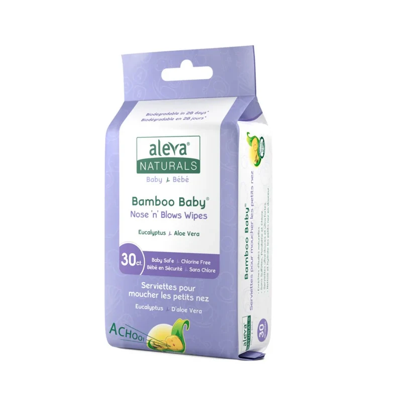 aleva NATURALS - Nose ‘n’ Blows Wipes 30 count