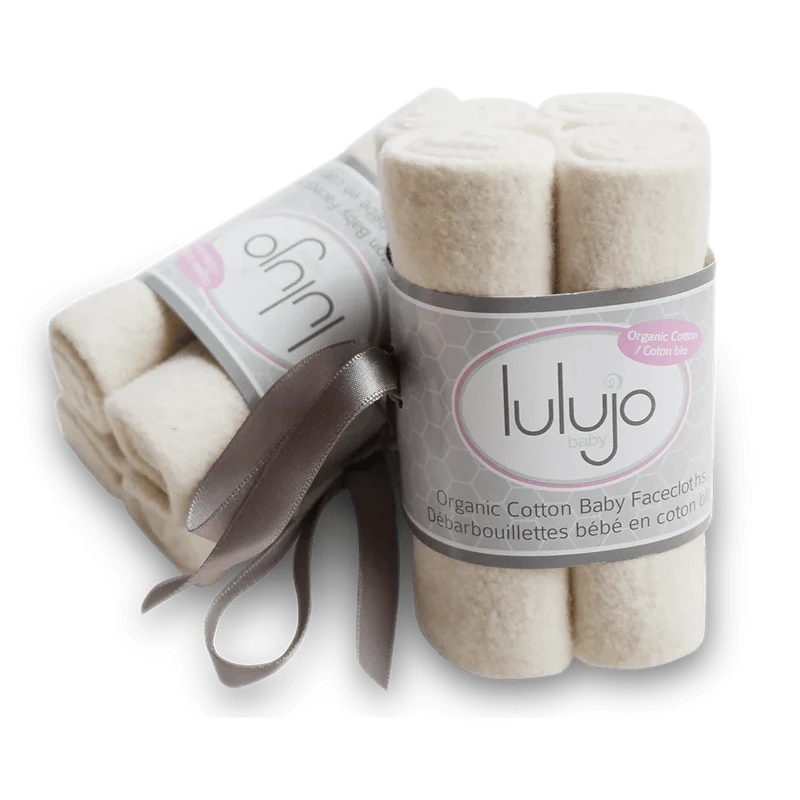 Lulujo Organic Cotton Face Cloth (4 Pk)