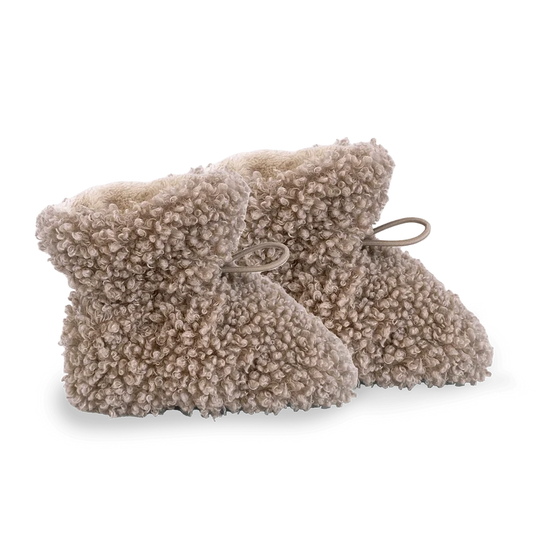 7AM Enfant - Teddy Booties - Oatmeal - 12-24m