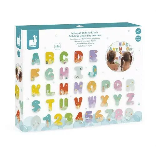 Janod - Bath Time Letters and Numbers
