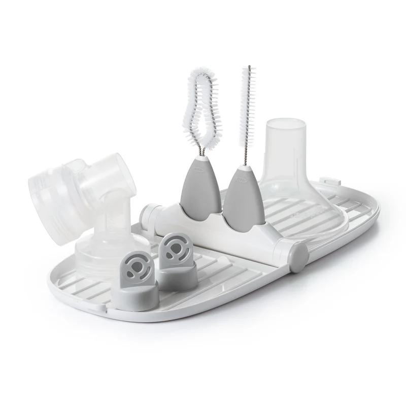 OXO Tot - Breast Pump Parts Drying Rack With Detail Brushes