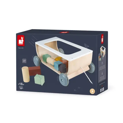 Janod - Cart with blocks